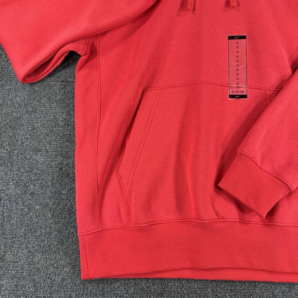 Nike Sportswear Club Fleece University Red Hoodie Men's Sz S (BV2654 657) - Picture 8 of 16